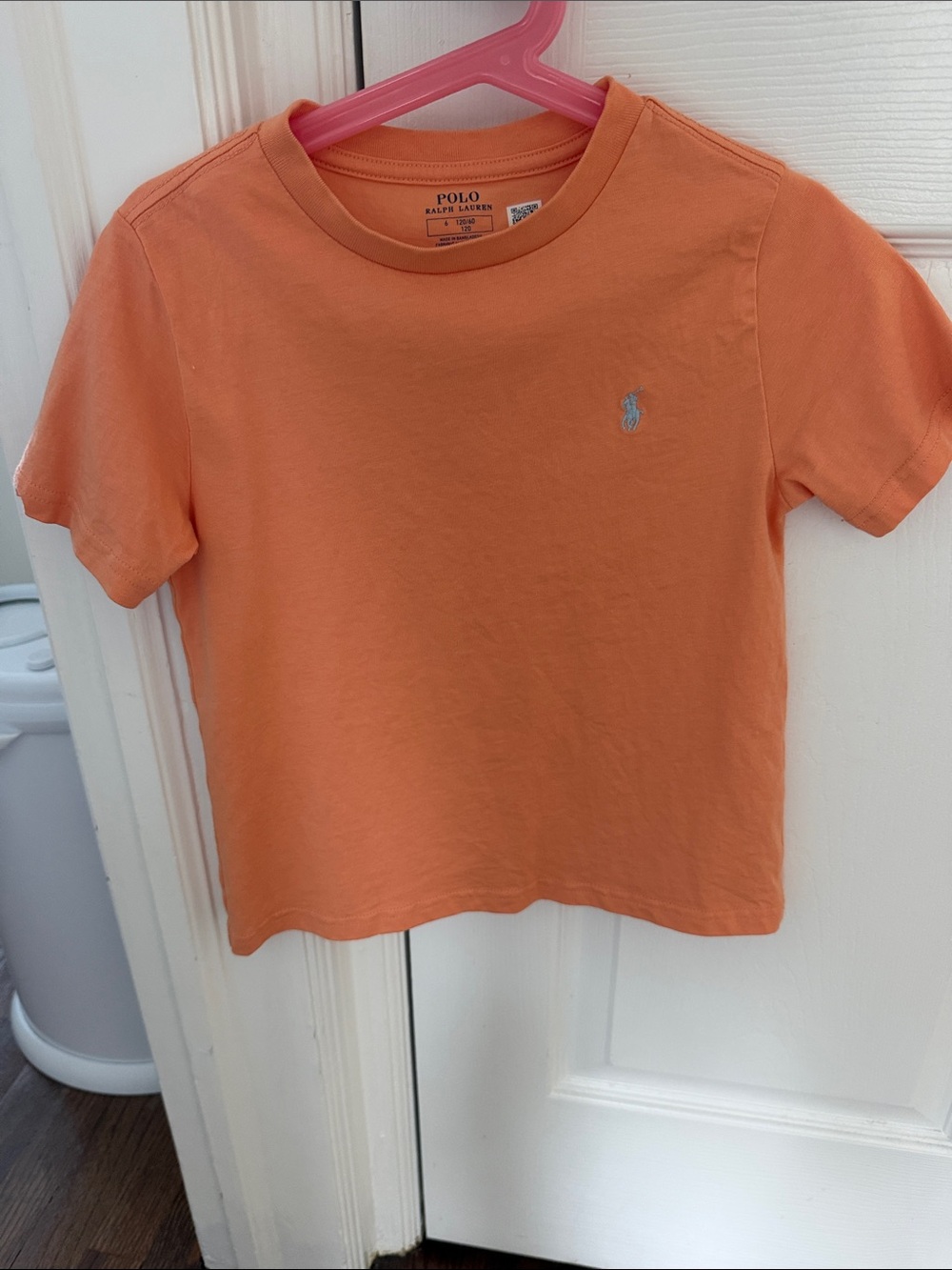 Polo by Ralph Lauren Kids Peach-Orange Short Sleeve Tee